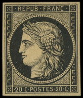 * EMISSION DE 1849 - 3    20c. Noir Sur Jaune, TB. C - 1849-1850 Ceres