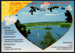F5483 - TOP Pöhl Talsperre - Verlag Bild Und Heimat Reichenbach Qualitätskarte - Pöhl