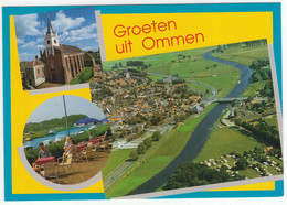 Groeten Uit Ommen - (Overijssel, Nederland)  - OMN 6 - Kerk, Vecht, Luchtopname - Ommen