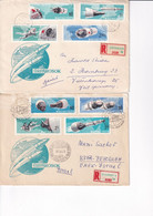 MAGYAR Hungary 1966 Space Cover Fdc Vostok Gémini Vostok Gémini  Léonov White Voskhod Gémini - Lettres & Documents