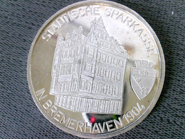 Münzen/ Medaillen: Städtische Sparkasse In Bremerhaven 1904/ Bremerhaven 1978 Silber Wohl Silber - Numismatics