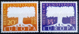 EUROPA 1957 - SARRE                    N° 384/385                        NEUF** - 1957