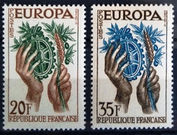 EUROPA 1957 - FRANCE                    N° 1122/1123                        NEUF** - 1957