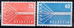 EUROPA 1957 - SUISSE                    N° 595/596                        NEUF** - 1957