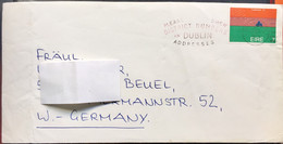 IRELAND 1973,POSTAL STATIONARY COVER, USED TO GERMANY, COLOUR SLOGAN, PLEASE SHEW DISTRICT NUMBER IN DUBLIN ADDRESSES - Postwaardestukken