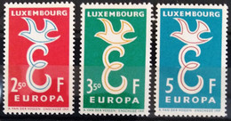 EUROPA 1958 - LUXEMBOURG                    N° 548/550                        NEUF** - 1958