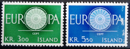 EUROPA 1960 - ISLANDE                   N° 587/588                        NEUF** - 1960