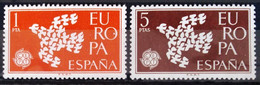 EUROPA 1961 - ESPAGNE                   N° 1044/1045                        NEUF** - 1961