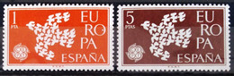 EUROPA 1961 - ESPAGNE                   N° 1044/1045                        NEUF* - 1961