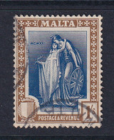 Malta: 1922/26   Emblem     SG134   1/-     Used - Malte (...-1964)