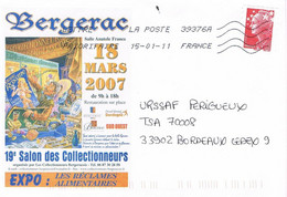 Frankreich Ganzsache Prêt à Poster PaP - Bergerac, Sammlerbörse - PAP : Sovrastampe Private