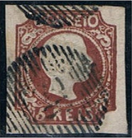 Portugal, 1856/8, # 10, Tipo II, Used - Gebruikt