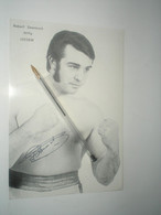 Autographe Du Boxeur  ROBERT DESNOUCK  Belgique Izegem (boxe Boxing) Sur Photo - Sport
