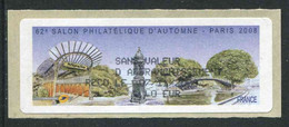 LISA 1 De 2008 "SANS VALEUR D'AFFRANCHISSEMENT - SALON PHILATELIQUE D'AUTOMNE - PARIS 2008 - Illust. : PARIS " - 1999-2009 Illustrated Franking Labels