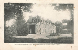 VOUILLE LA BATAILLE : CHATEAU DE PILOUET (FACADE OUEST) - Vouille