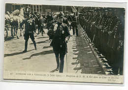 ESPAGNE CARTE PHOTO Roi Alphonse XII 2 Juin 1906 à Versailles Réception Cour De Marbre  I  D08  2021 - Other & Unclassified