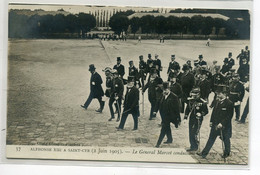 ESPAGNE CARTE PHOTO  Roi Alphonse XIII En Visite à SAINT CYR 2 Juin 1905 Général Marcot Conduisant Cortège   D09 2021 - Other & Unclassified