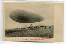 59 MAUBEUGE Atterrissage Dirigeable DUPUY De LOME à Son Hangar - Aviation - Photo Desmarez  -1910  D09 2021 - Maubeuge