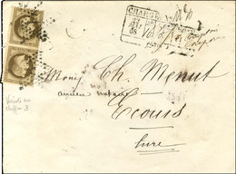 Etoile 1 / N° 30 (2) Descriptif De Chargement PARIS J Au Recto Sur Lettre Pour Ecouis. 1868. - TB. - Manual Postmarks