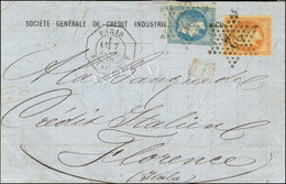 Etoile 22 / N° 29 + N° 31 Càd Octo De Lev Ex PARIS / R. TAITBOUT 1E 7 JANV. 70 Sur Lettre Pour Florence. - TB. - R. - Manual Postmarks