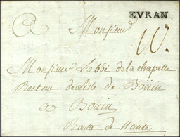 EVRAN (L N° 1) Sur Lettre Avec Texte Daté 1777. - SUP. - 1701-1800: Precursors XVIII