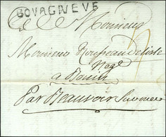 BOVRGNEVF (L N° 3) Sur Lettre Avec Texte Daté 1789. - SUP. - R. - 1701-1800: Precursors XVIII