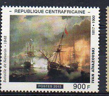 Art - IVAN AIVAZOVSKY - Battle Of Navarin, 1848 - (Central Afican Rep.  2015) MNH (2W1218) - Unclassified