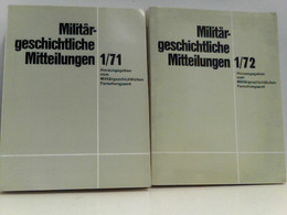 Konvolut Von 2 Bänden Militärgeschichtliche Mitteilungen:  1/71 Und 1/72 - Police & Militaire
