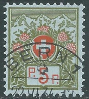 1911-21 SVIZZERA FRANCOBOLLI DI FRANCHIGIA USATO 3 CENT - RF14-3 - Portofreiheit