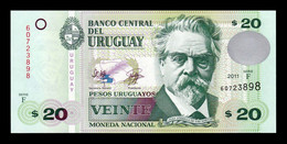 Uruguay 20 Pesos Uruguayos 2011 Pick 86b Serie F SC UNC - Uruguay