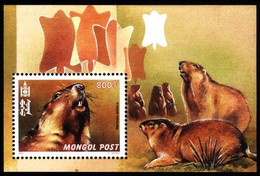 Mongolia 2000 SS MNH  Marmots Animals Animal Fauna - Roditori
