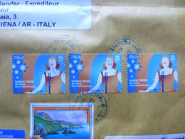4  Francobolli  Stamps  Used On A Letter - 2011-20: Afgestempeld