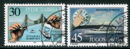 YUGOSLAVIA 2001 Danube Water Purification Used.  Michel 3040-41 - Used Stamps