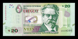 Uruguay 20 Pesos Uruguayos 2015 Pick 93a Serie G SC UNC - Uruguay