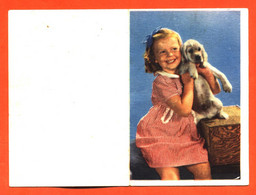 Petit Calendrier De 1953 Illustré " Petite Fuille Et Petit Chien Cocker " - Petit Format : 1941-60