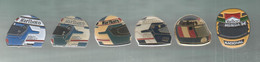 PINS PIN'S CASQUE 1005 AUTO F1 ALAIN PROST SENNA HONDA MARLBORO  LOT 6 PINS TOUS DIFFERENTS - Automobilismo - F1