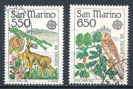 °°° SAN MARINO - Y&T N°1133/34 - 1986 °°° - Usati