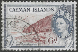 Cayman Islands. 1953-62 QEII. 6d Used. SG 156 - Iles Caïmans