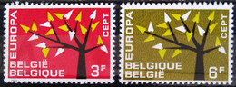 EUROPA 1962 - BELGIQUE                    N° 1222/1223                        NEUF** - 1962