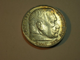 ALEMANIA. 5 Marcos 1936 J Hindemburg (5191) - 5 Reichsmark