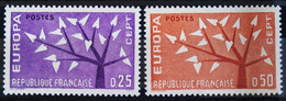 EUROPA 1962 - FRANCE                  N° 1358/1359                        NEUF* - 1962