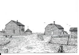 SAINT-PIERRE & MIQUELON - La Ferme Ollivier - Dessin De Jean Claireaux - Saint-Pierre-et-Miquelon