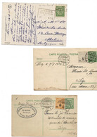 3 Pièces / 2 Entiers ( 1924)avec 5 /1 Ct (111A) + 5 /71/2 Ct(112a) + Cv Ambulant Vianden/Diekirch  1909 - Covers & Documents