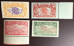 Reunion 1922-26 4 Values Between Y&T 84-91 MNH - Unused Stamps