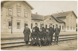 XCZE.353  Lázně Smečno-Sternberk - Photographical Postcard - Inside Railway Station - Czech Republic