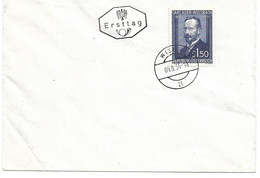 4175q: Österreich 1954, ANK 1015, Chemiker Ritter V. Welsbach, Gasglühlicht, FDC (ANK 60.- €) - Gas
