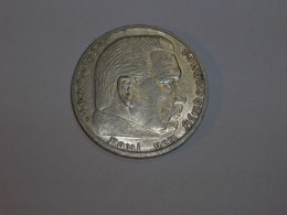 ALEMANIA. 5 Marcos 1939 B Hindemburg (5212) - 5 Reichsmark