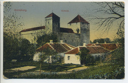 CPA ARENSBURG KURESSAARE Schloss  Hausen Le Château  Maisons Peu Commune Colorisée - Estonie