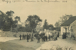 Magny * Carte Photo 1905 * Procession De La Confirmation * Village - Sonstige & Ohne Zuordnung