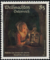 Autriche 2021 Oblitéré Used Fille à La Fenêtre Avec Lanterne Gerard Dou SU - Used Stamps